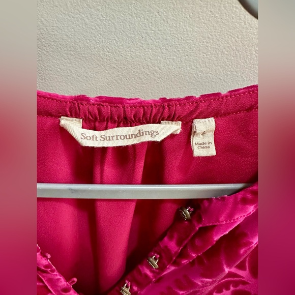 Soft Surroundings Reesha Velvet Top Size Large - Picture 6 of 12